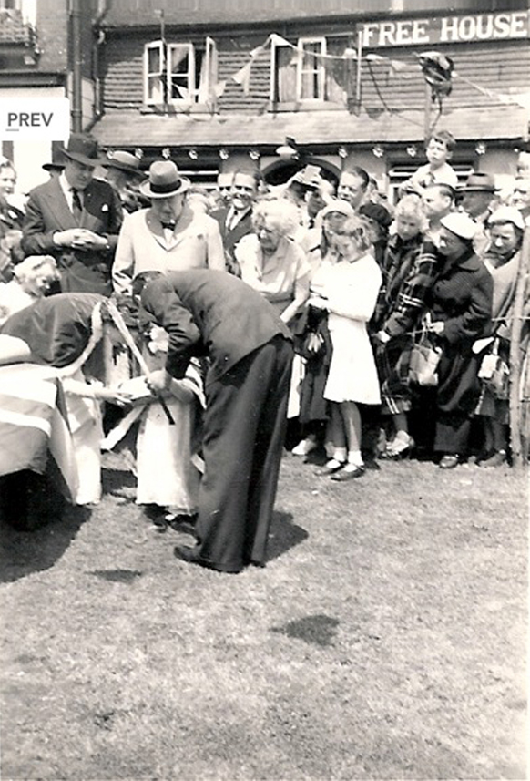 CHRISTOPHER SOAMES - Sir WINSTON CHURCHILL Westerham Carnival (early 1950s).jpg